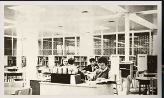 Reading area of the archival library